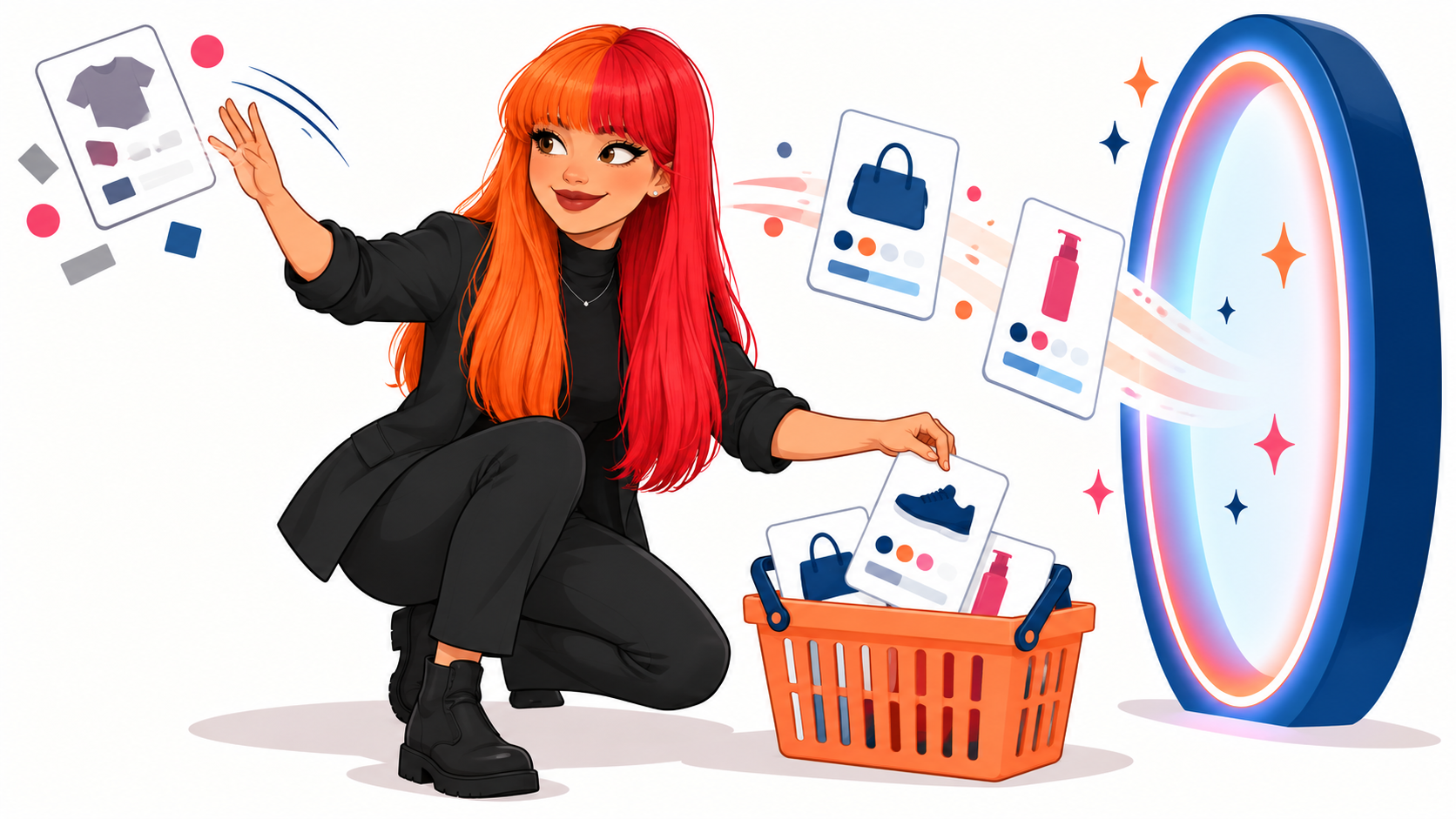 Emily sorting product data for AI shopping agents